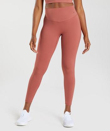 Dámské Legíny Gymshark Elevate Růžové Hnědé | CZ 4097WNB